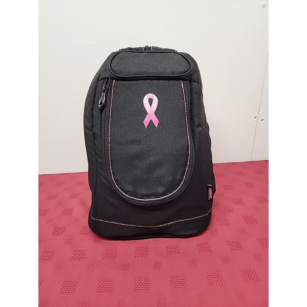 Thermos Insulated Backpack/Lunchbox Pink Ribbon Breast Cancer Awareness EUC